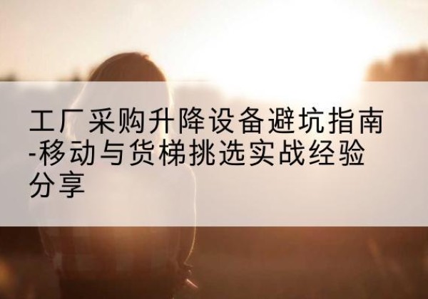 邵东移动式升降机怎么选-工厂采购升降设备避坑指南-移动与货梯挑选实战经验分享